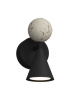 Nowoczesny Kinkiet Bingo 5W Czarny + Trawertyn Maxlight W0445 Dekoracyjny 
